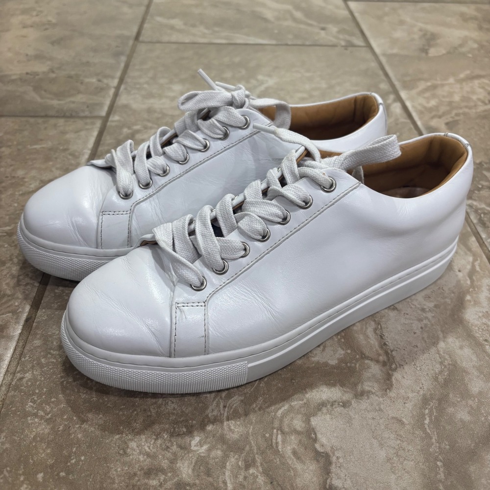Thursday Boot Company Premier Low Top White Leather Sneakers Womens‎ 7.5